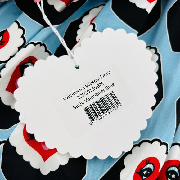 Irregular Choice x Sarsparilly Wonderful Wasabi Dress Sushi Kawaii Rockabilly M - Picture 9 of 10